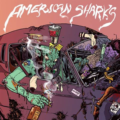 American Sharks album cover art artwork