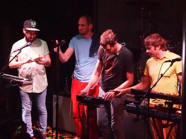 L TO R: Tim, Dan, Damian and Andy live in Boston on September 19, 2014 PHOTO: JOSHUA BERNARD