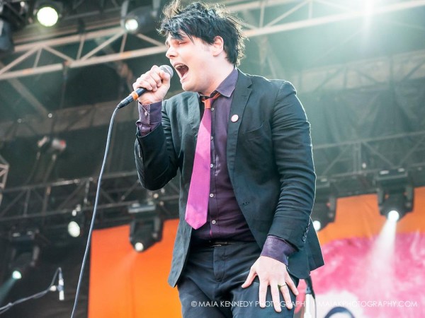 Gerard Way is all dressed up to rock...  PHOTO: MAIA KENNEDY
