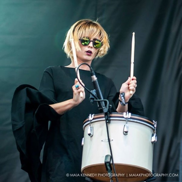 Lucius were as skillful at percussion as they were at singing...  PHOTO: MAIA KENNEDY